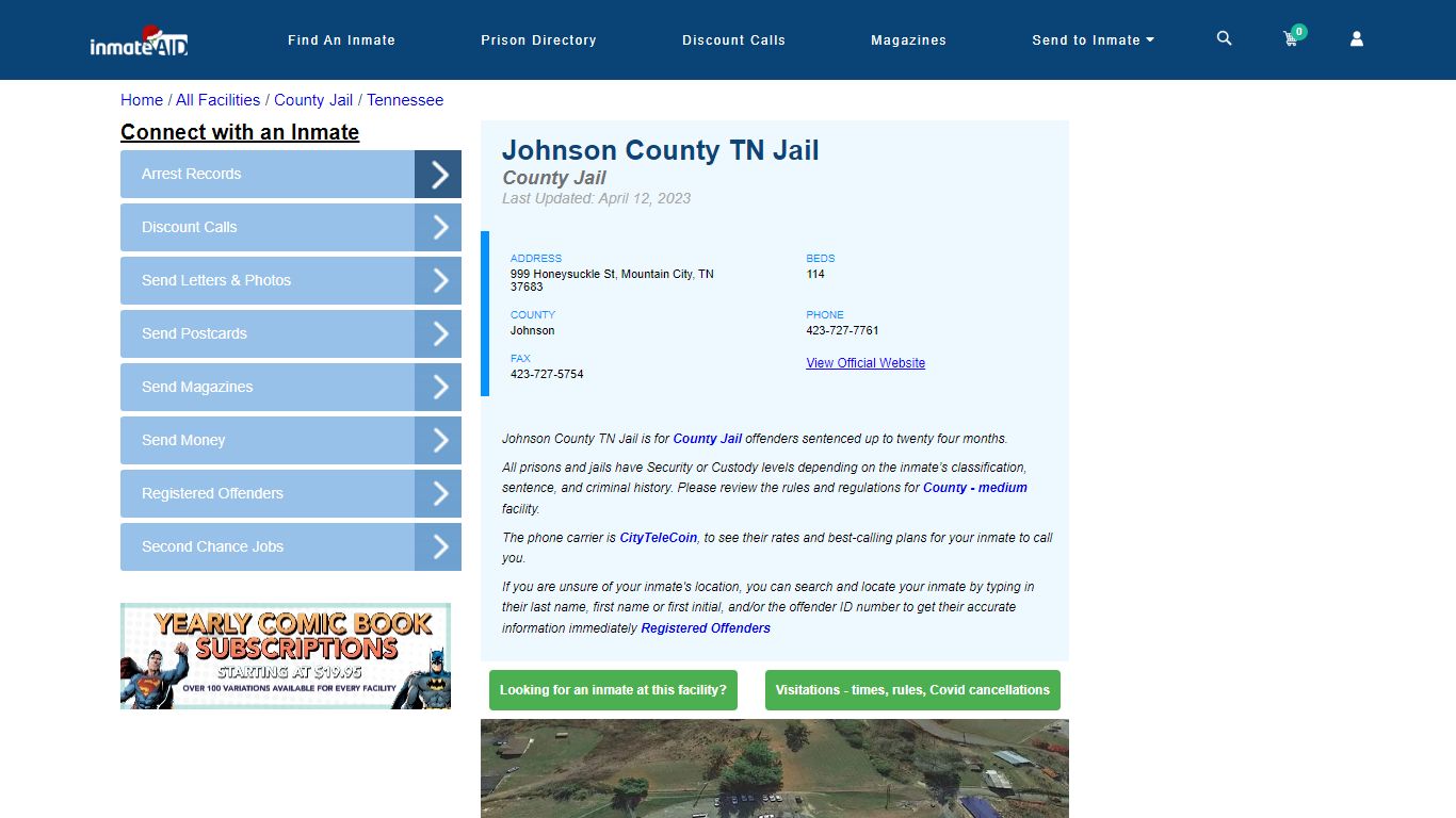 Johnson County TN Jail - Inmate Locator - Mountain City, TN